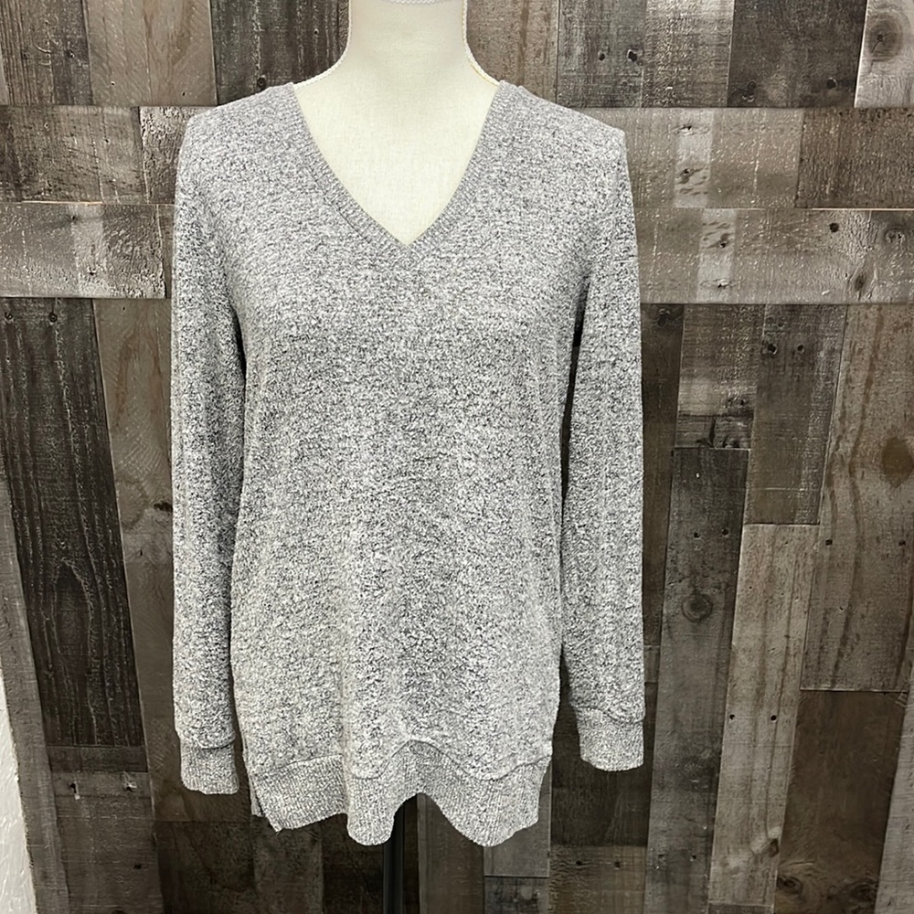 Lucky Brand Tunic oversized v neck sweater size small EUC